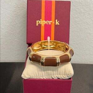 Piper K | Brown & Gold Bangle